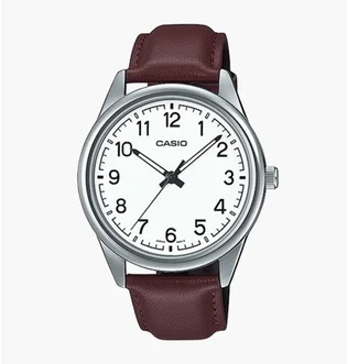 Часы мужские Casio Enticer Analog Dial Leather Strap MTP-V005L-7B4UDF