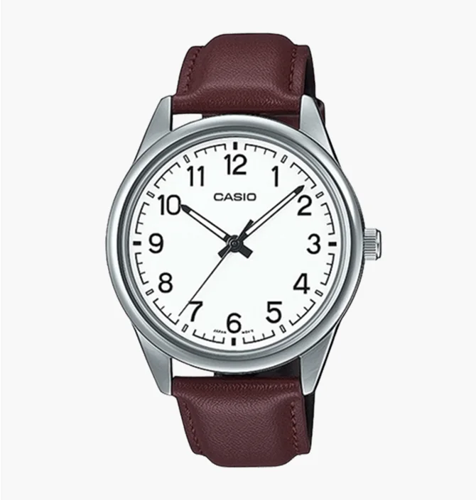 Часы мужские Casio Enticer Analog Dial Leather Strap MTP-V005L-7B4UDF