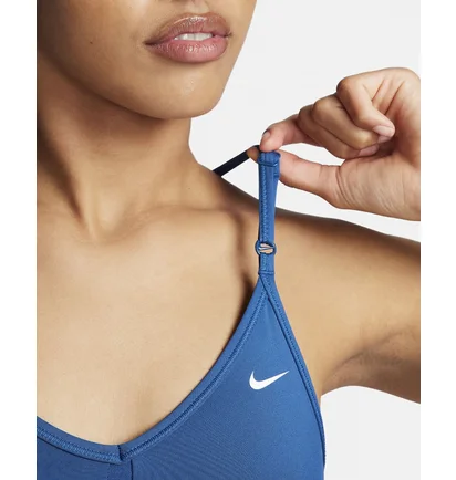 Топ женский Nike Padded V-Neck Sports Bra Blue CZ4456-477