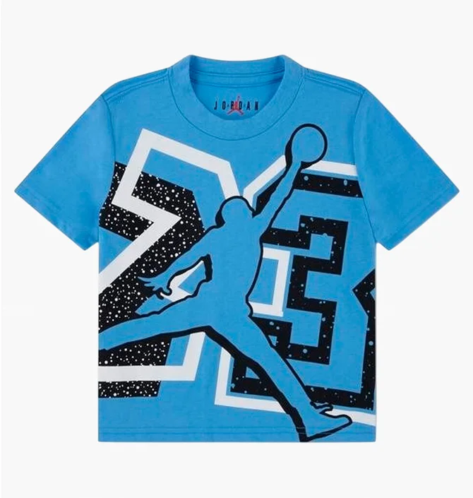 Футболка дитяча Air Jordan Split 23 Splatter Light Blue/Multi 95F648-B9F