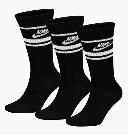 Носки унисекс Nike Sportswear Everyday Essential (3 пары) Black Dx5089-010