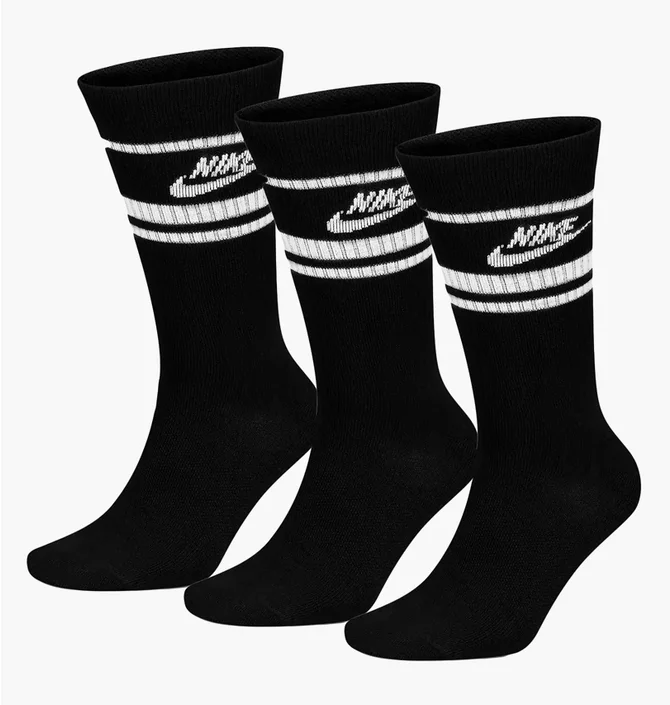 Носки унисекс Nike Sportswear Everyday Essential (3 пары) Black Dx5089-010