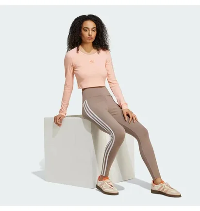 Леггинсы женские Adidas 3-Stripes Brown JD4982