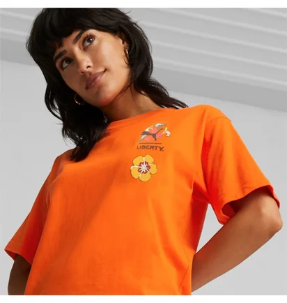 Футболка женская Puma  X Liberty Graphic Orange 539829-23