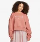 Світшот жіночий Nike Sportswear Fleece Sweatshirt Orange DV2825-824