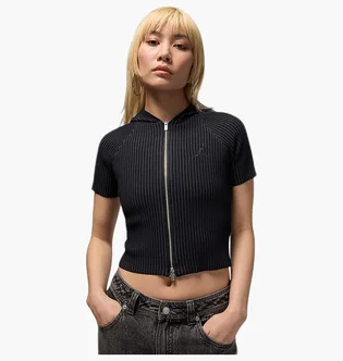 Кофта женская Air Jordan Flight WomenS Full- Zip Knit Top Black HQ9205-010