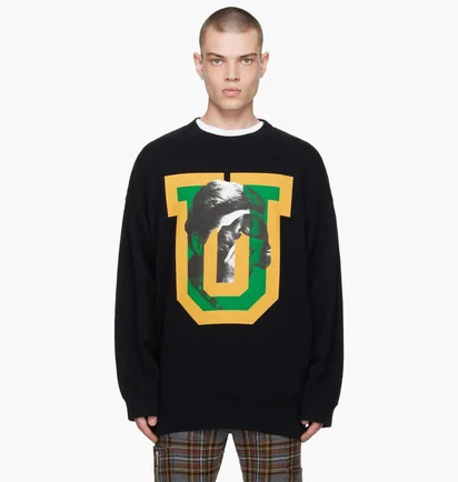 Світшот чоловічий Undercover Big Sweat U Face Black UC2B4893-1