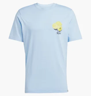 Футболка мужская Adidas Lounge Still Life Lemons Graphic Light Blue JJ3958