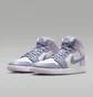 Кросівки жіночі Air Jordan 1 Mid Violet/White BQ6472-510