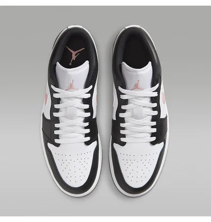 Кросівки чоловічі Air Jordan 1 Low White/Black 553558-165