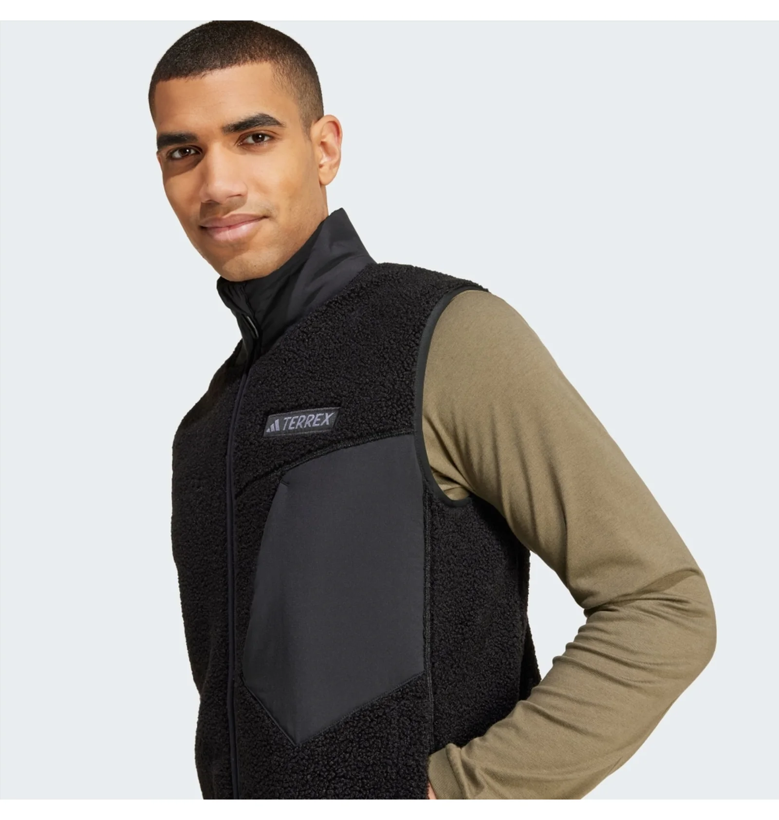 ᐉ Жилетка мужская Adidas Terrex Xploric High Pile Fleece Black