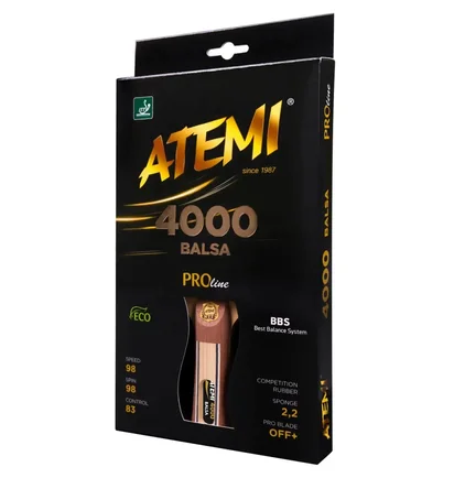 Ракетка для настільного тенісу Atemi Pro 4000 Red DT1-10058