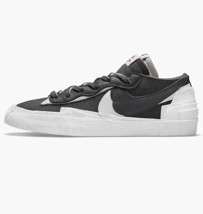 Кроссовки мужские Nike Blazer Low Sacai Grey/White Dd1877-002