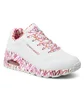 Кроссовки женские Skechers Uno Loving Love White 155506-WRPK