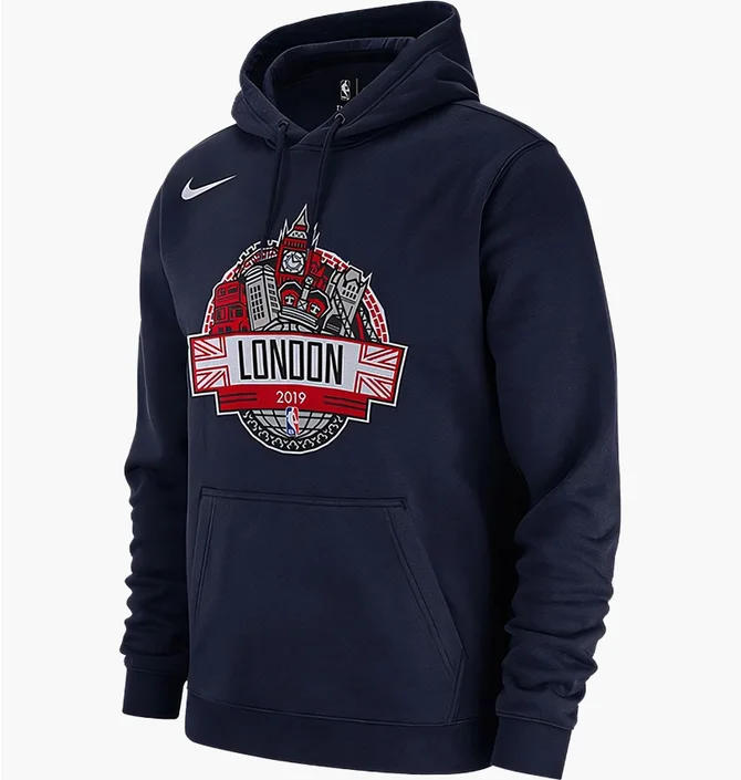 Худи мужское Nike Nba Global Games Washington Wizards Blue CD6430-419