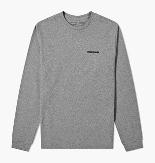 Лонгслив мужской Patagonia L/S P-6 Logo Responsibili-Tee Grey 38518GLH