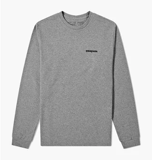 Лонгслив мужской Patagonia L/S P-6 Logo Responsibili-Tee Grey 38518GLH