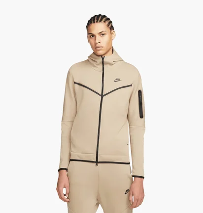 Толстовка чоловіча Nike Nsw Tech Fleece Full-Zip Hoodie Beige CU4489-247