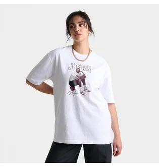 Футболка женская Air Jordan Short-Sleeve Oversized Graphic T-Shirt White FN5703-100
