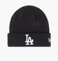 Шапка унисекс NEW ERA Mlb Cuff Knit La Dodgers Black 12122730