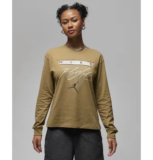 Лонгслив женский Air Jordan Long-Sleeve Graphic T-Shirt Olive FD7205-395