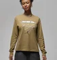 Лонгслив женский Air Jordan Long-Sleeve Graphic T-Shirt Olive FD7205-395