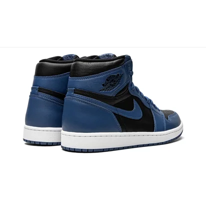 Кросівки чоловічі Air Jordan 1 High Og Black/Blue 555088-404