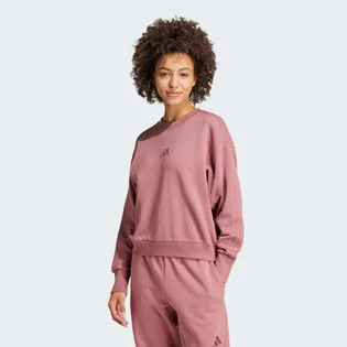 Світшот жіночий Adidas All Szn French Terry 3-Stripes Loose Sweatshirt Bordo IY6854