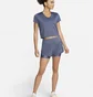 Шорты женские Nike Dri-Fit Swift Mid-Rise 3 2-In-1 Running Shorts With Pockets Blue DX1029-491
