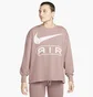 Світшот жіночий Nike W Nsw Air Oos Flc Crew Pink FN1897-208