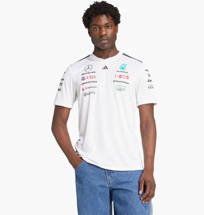 Футболка чоловіча Adidas Mercedes - Amg Petronas Formula One Team Driver White JX5798