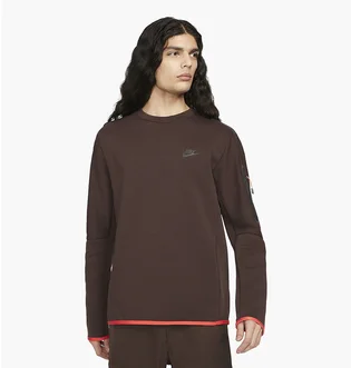 Свитшот мужской Nike Sportswear Tech Fleece Brown CU4505-203