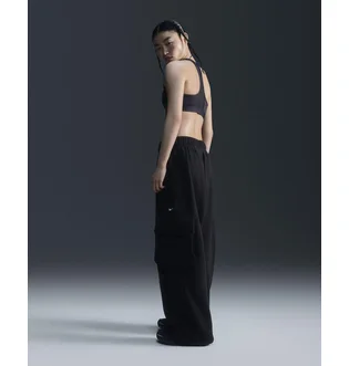 Штаны женские Nike Sportswear Low-Rise Oversized French Terry Open-Hem Pants Black FV7512-010