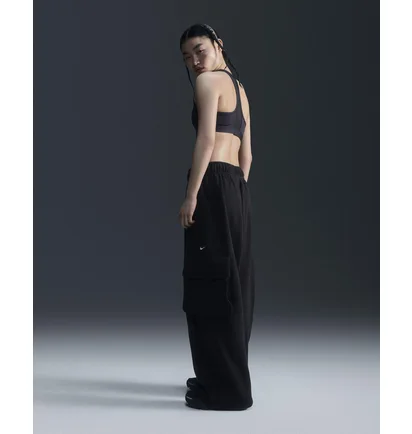 Штани жіночі Nike Sportswear Low-Rise Oversized French Terry Open-Hem Pants Black FV7512-010