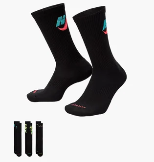 Носки унисекс Nike Everyday Plus Cushioned Black (3 пары) DH3822-910