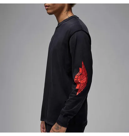 Лонгслів чоловічий Air Jordan Air Wsh 85 Ls Crew Black IB3134-010