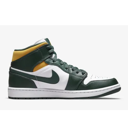 Кроссовки мужские Nike 1 Mid Green/White 554724-371
