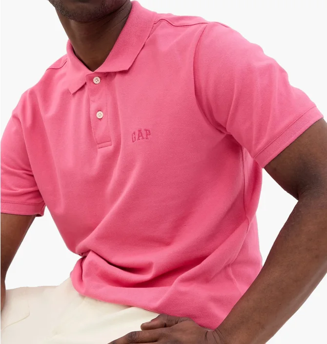Поло чоловіче Gap F-Logo Regular Fit Pink 586306-01