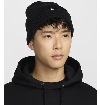 Шапка унісекс Nike Peak Swoosh Beanie Black HF0187-010