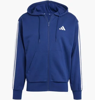 Толстовка чоловіча Adidas 3S Ft Fz Hd Blue JE6341