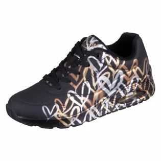 Кроссовки женские Skechers Metallic Love Black 155523-BKGD