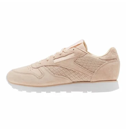 Кроссовки женские Reebok Cl Lthr Woven Emb Beige BT0004