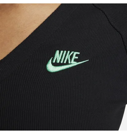 Топ жіночий Nike Nsw Ls Top Rib Sw Black FJ5220-010