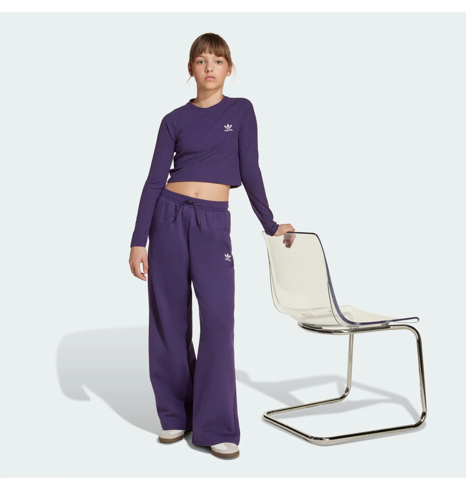 ᐉ Штаны детские Adidas Wide Leg Violet JX2783 - купить в интернет