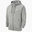 Толстовка чоловіча Nike M Nsw Club Hoodie Fz Ft Grey BV2648-063