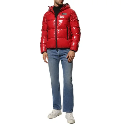 Пуховик чоловічий Dsquared2 Puffer Bomber Red S74AM1322-S54056-RED
