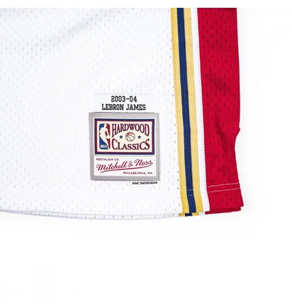Майка мужская Mitchell & Ness Nba Swingman Jersey Cleveland Cavaliers 2003-04 Lebron James White SMJYCP19209-CCAWHIT03LJA