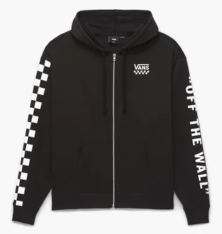 Толстовка женская Vans Extra Fun Oversized Full Zip Hoodie Black VN000A6BBLK