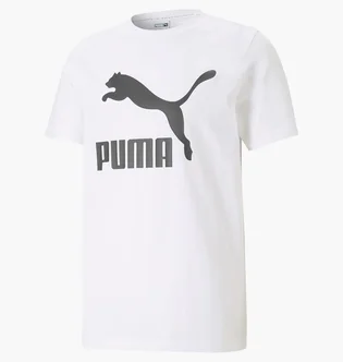 Футболка мужская Puma T-Shirt Classics Logo White 530088-02