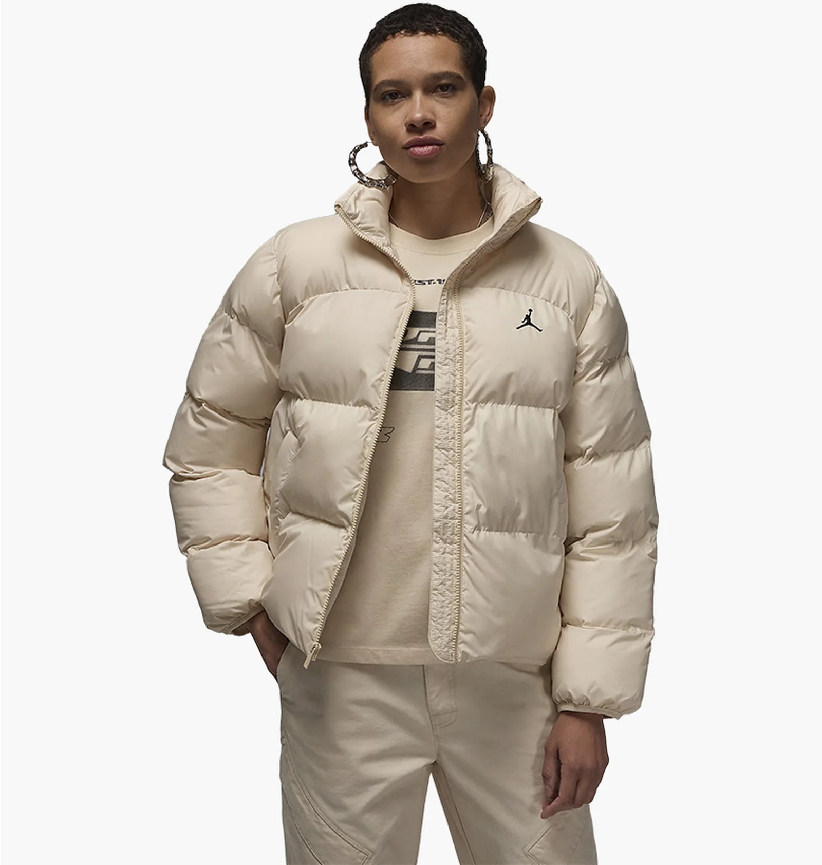 ᐉ Пуховик жіночий Air Jordan Puffer Beige FZ4527-203 - придбати в